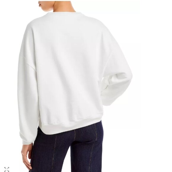 Cinq à Sept Bonjour Smiley Face Sweats à Sept Bonjour Smiley Face Sweatshirt - Picture 6 of 8